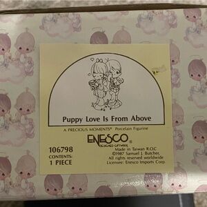 Enesco Precious Moments Puppy Love is From Above Figurine